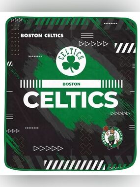 Pegasus Sports NBA Boston Celtics Game Tech Plush Throw Blanket NWT 60”x72”